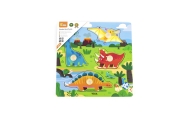 Viga 44596 Puzzle z uchwytami - Dinozaury