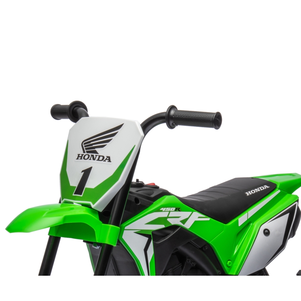 Elektrinis motociklas HONDA CRF 450R, Green-Elektromobiliai vaikams, Motociklai-e-vaikas
