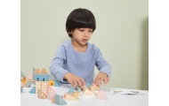 VIGA PolarB Drewniane Klocki Bloki Miejskie 50 elementów Montessori
