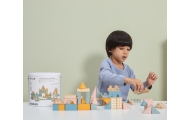 VIGA PolarB Drewniane Klocki Bloki Miejskie 50 elementów Montessori