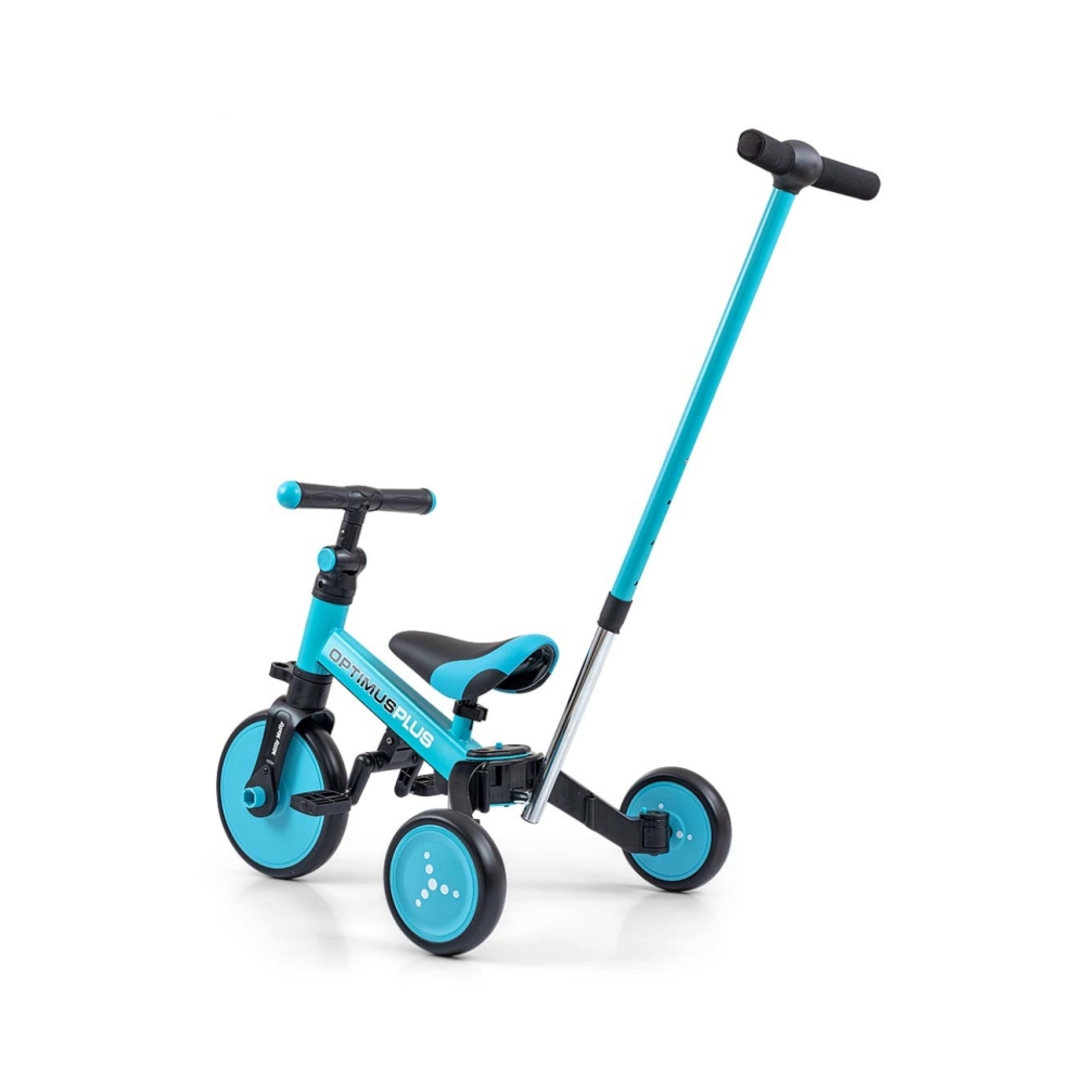 Triratis Optimus Plus 4-in-1, Blue-Judėjimui, Balansiniai dviratukai, Triratukai vaikams-e-vaikas