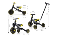 Triratis Optimus Plus 4-in-1, Black-Judėjimui, Triratukai vaikams-e-vaikas