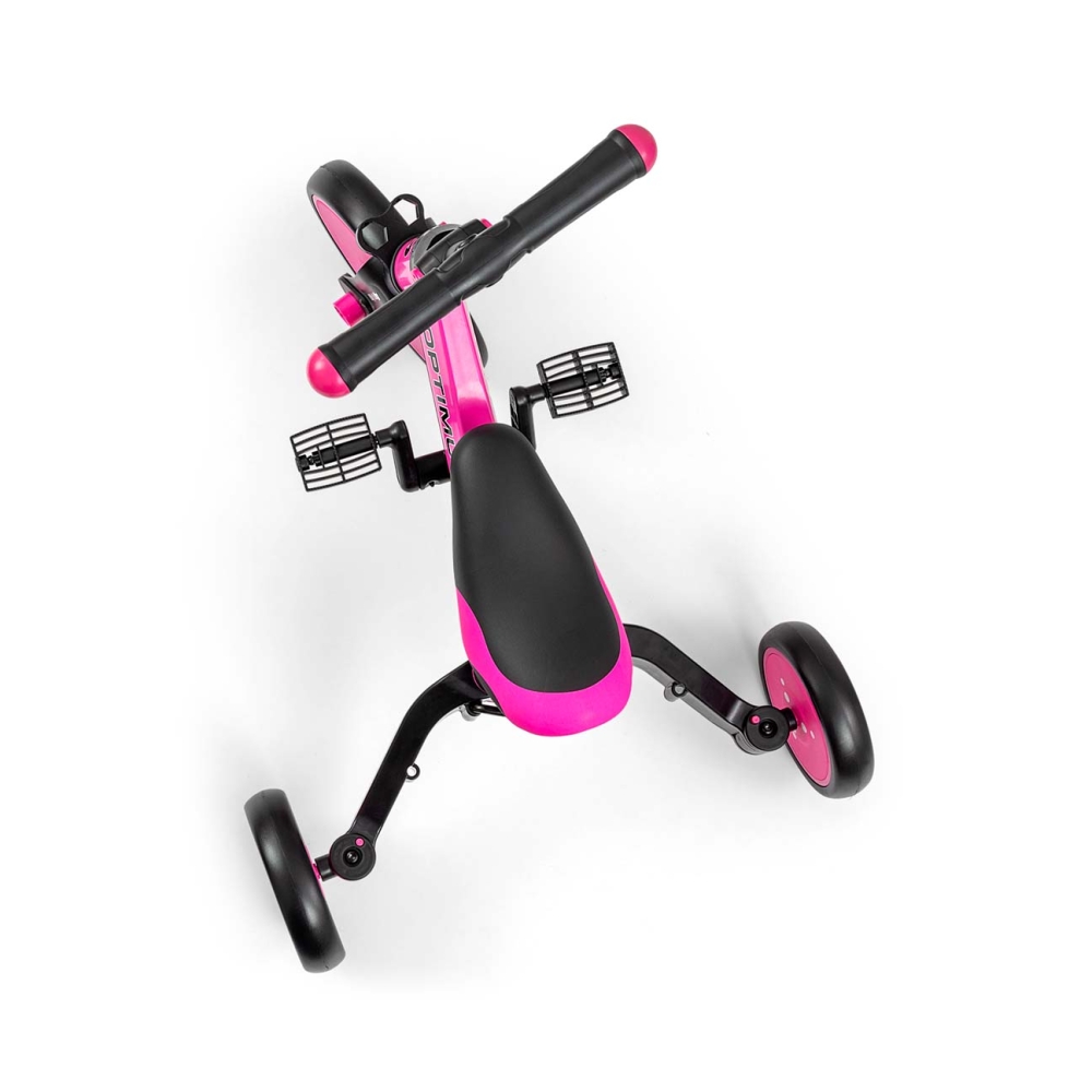Triratis Optimus Plus 4-in-1, Pink-Judėjimui, Triratukai vaikams-e-vaikas