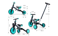Triratis Optimus Plus 4-in-1, Mint-Judėjimui, Balansiniai dviratukai, Triratukai vaikams-e-vaikas