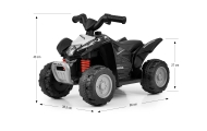 Elektrinis keturratis HONDA ATV, Black-Elektromobiliai vaikams, Keturračiai ir bagiai-e-vaikas