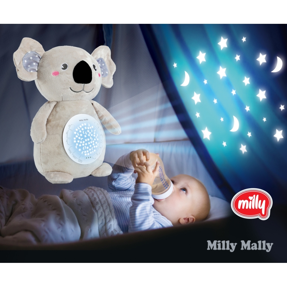 Milly Mally Pliušinis projektoriaus žaislas Koala-Miegui, Migdukai ir karuselės, Miego žaislai-e-vaikas