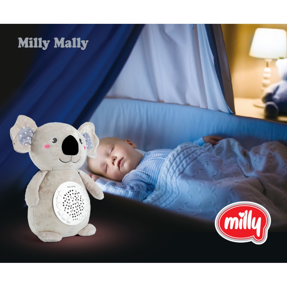 Milly Mally Pliušinis projektoriaus žaislas Koala-Miegui, Migdukai ir karuselės, Miego žaislai-e-vaikas