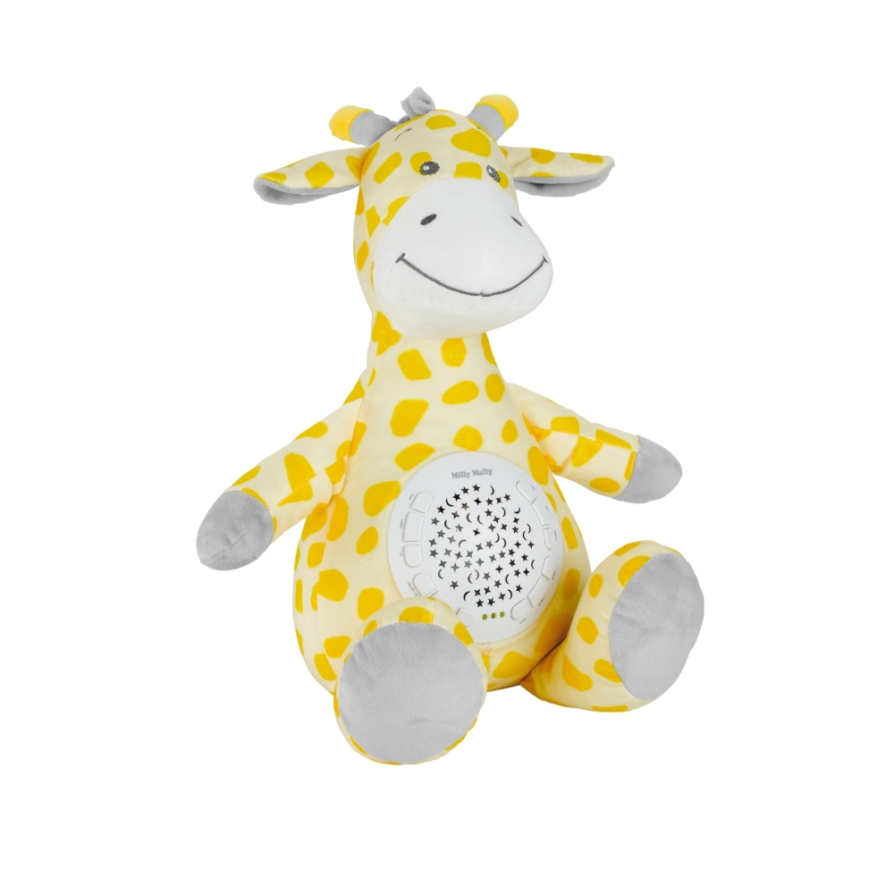 Pliušinis žaislas su projektoriumi Milly Giraffe-Miegui, Migdukai ir karuselės, Miego žaislai-e-vaikas