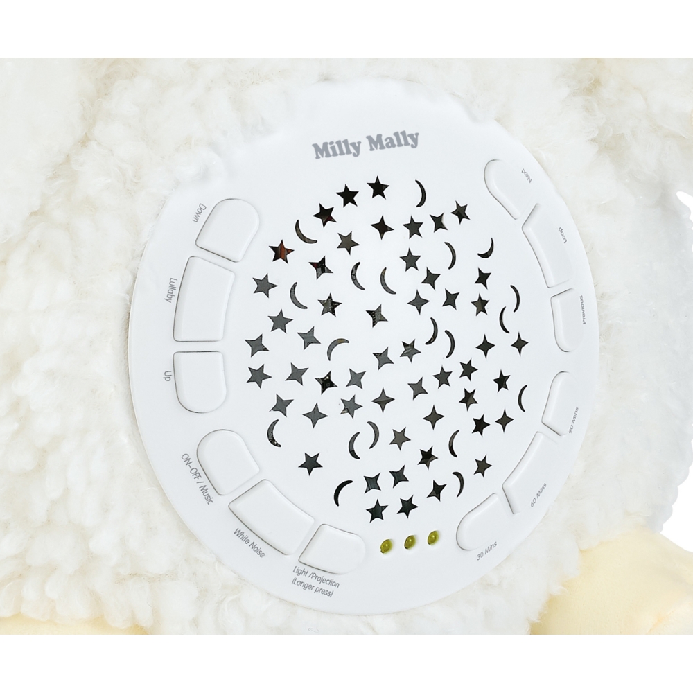 Pliušinis žaislas su Milly Sheep projektoriumi-Miegui, Žaislai, Migdukai ir karuselės, Kūdikiams, Miego žaislai-e-vaikas