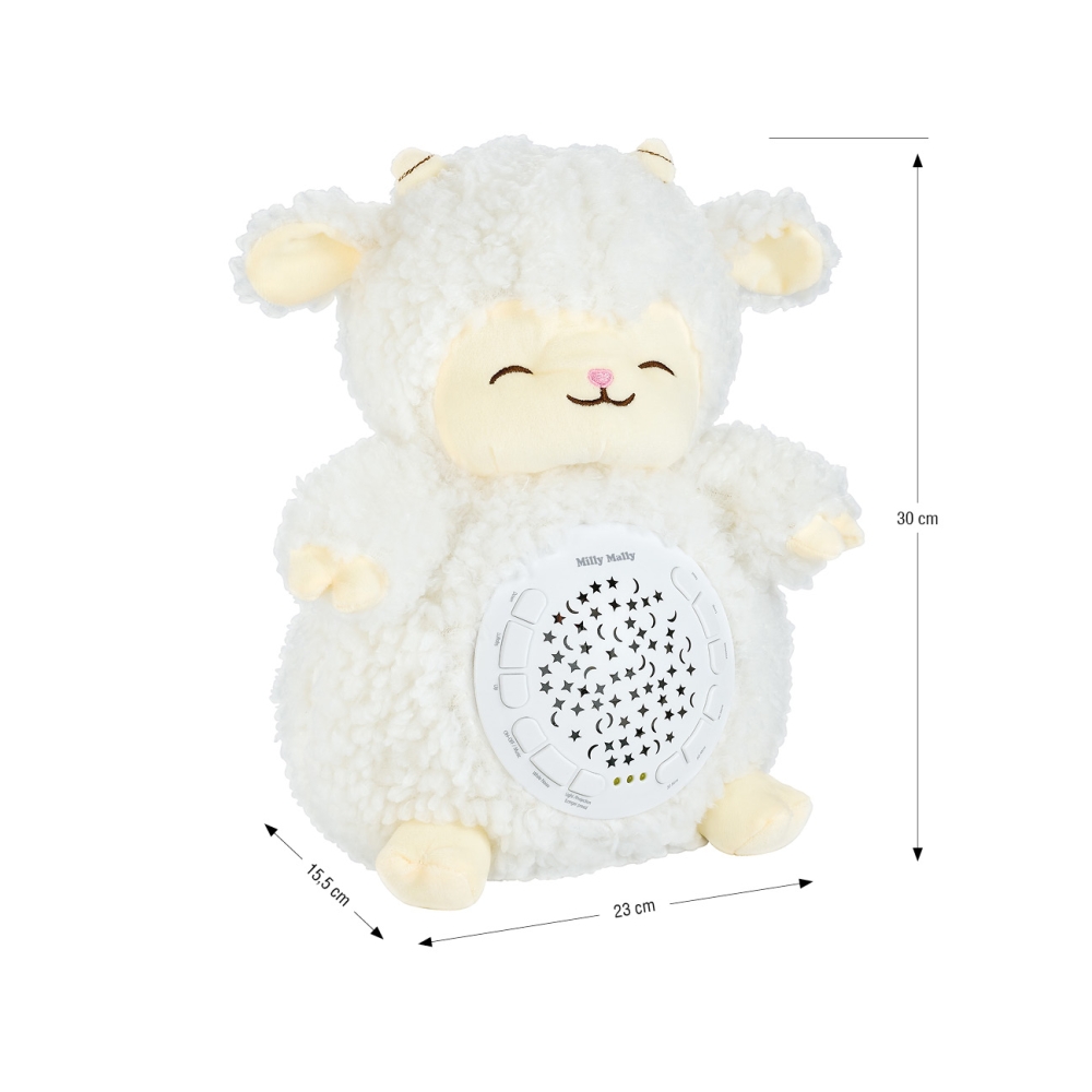 Pliušinis žaislas su Milly Sheep projektoriumi-Miegui, Žaislai, Migdukai ir karuselės, Kūdikiams, Miego žaislai-e-vaikas