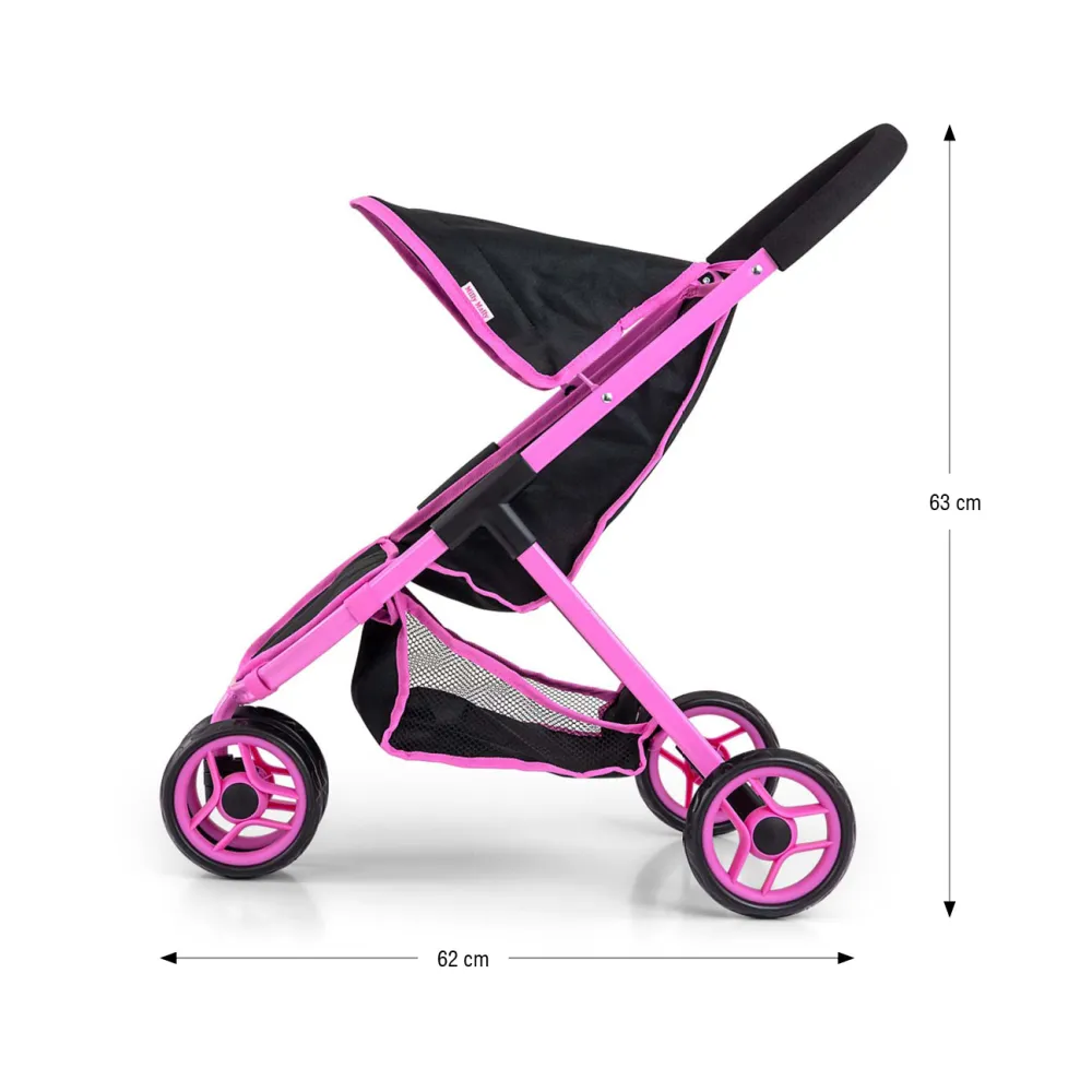 Lėlių vežimėlis Susie Prestige Black