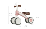"Qplay" transporto priemonė "Cutey" retro rožinės spalvos-Judėjimui, Balansiniai dviratukai-e-vaikas