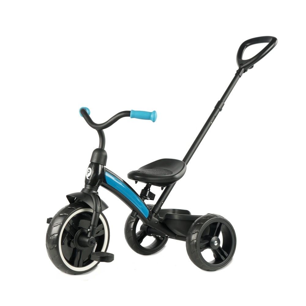 Triratis Qplay Elite Plus New, mėlynas-Judėjimui, Triratukai vaikams-e-vaikas