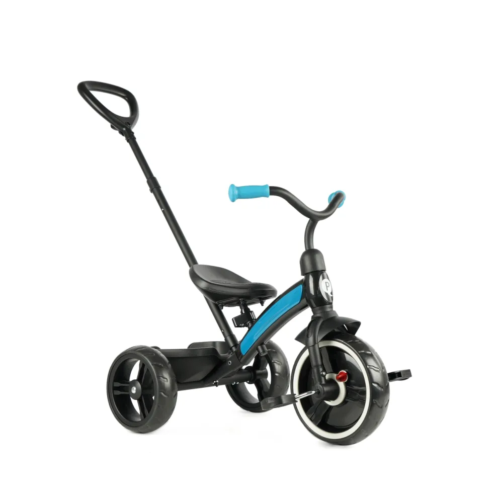 Triratis Qplay Elite Plus New, mėlynas-Judėjimui, Triratukai vaikams-e-vaikas
