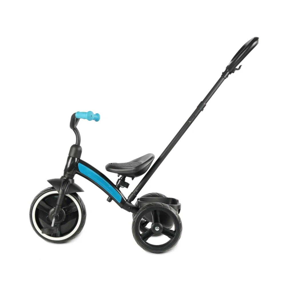 Triratis Qplay Elite Plus New, mėlynas-Judėjimui, Triratukai vaikams-e-vaikas