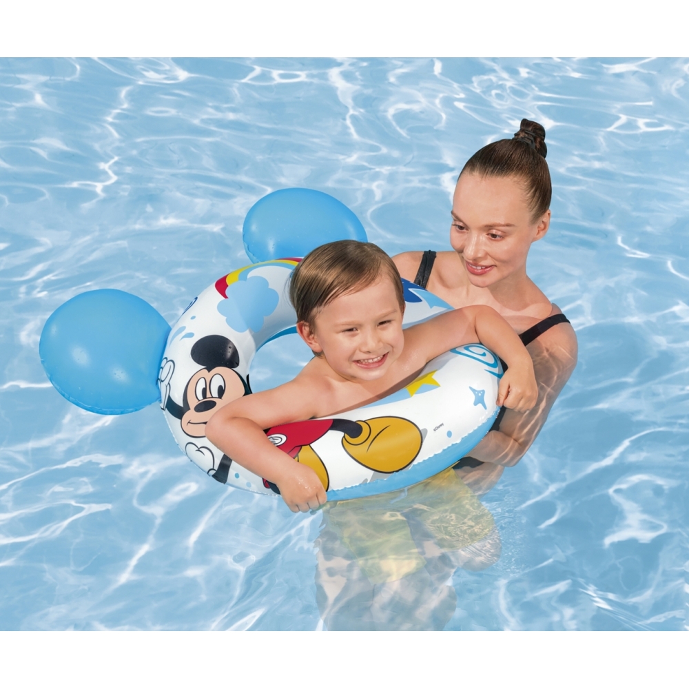 Bestway 9102K Disney Junior Mickey&Friends plaukimo ratas 74cm x 76cm