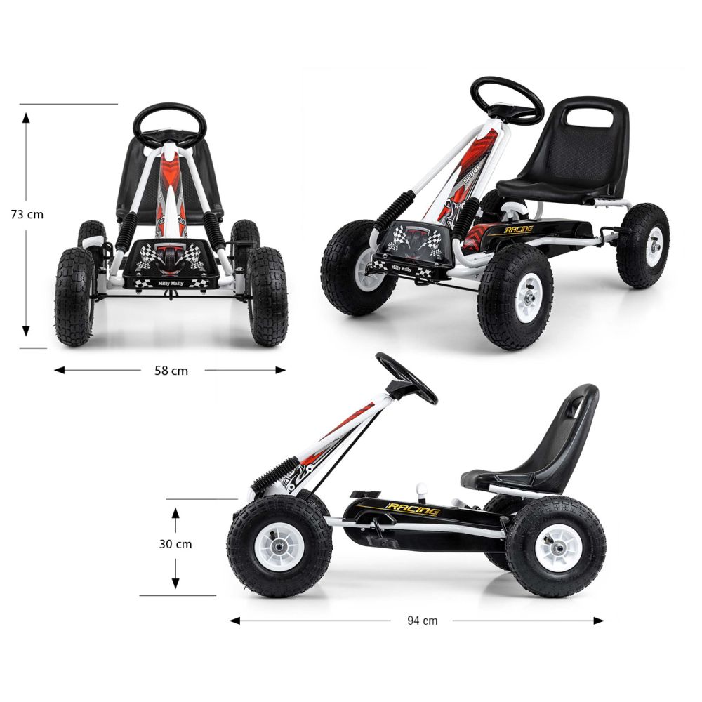 Gokart na pedały Thor White