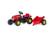 Rolly Toys 012121 Traktor Rolly Kid z przeczepą Czerwony