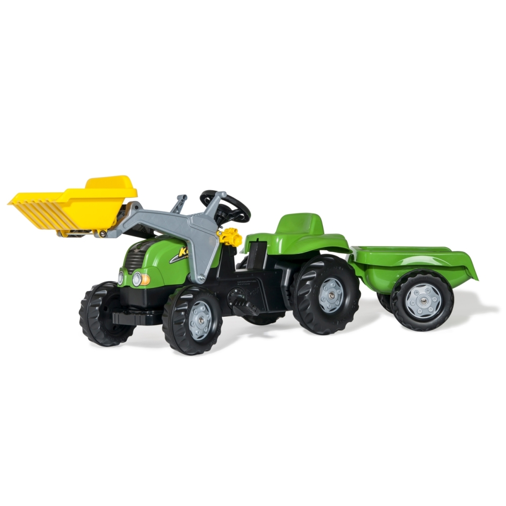 Rolly Toys rollyKid-X Traktor na pedały z Łyżką i Przyczepą