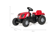 Pedalinis traktorius RollyKid Zetor Rolly Toys 2-5 metų iki 30 kg-Judėjimui, Minami traktoriai ir jų priedai-e-vaikas