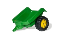 Rolly Toys 012190 Rolly Kid John Deere traktorius su priekaba Rolly Toys-Judėjimui, Minami traktoriai ir jų priedai-e-vaikas