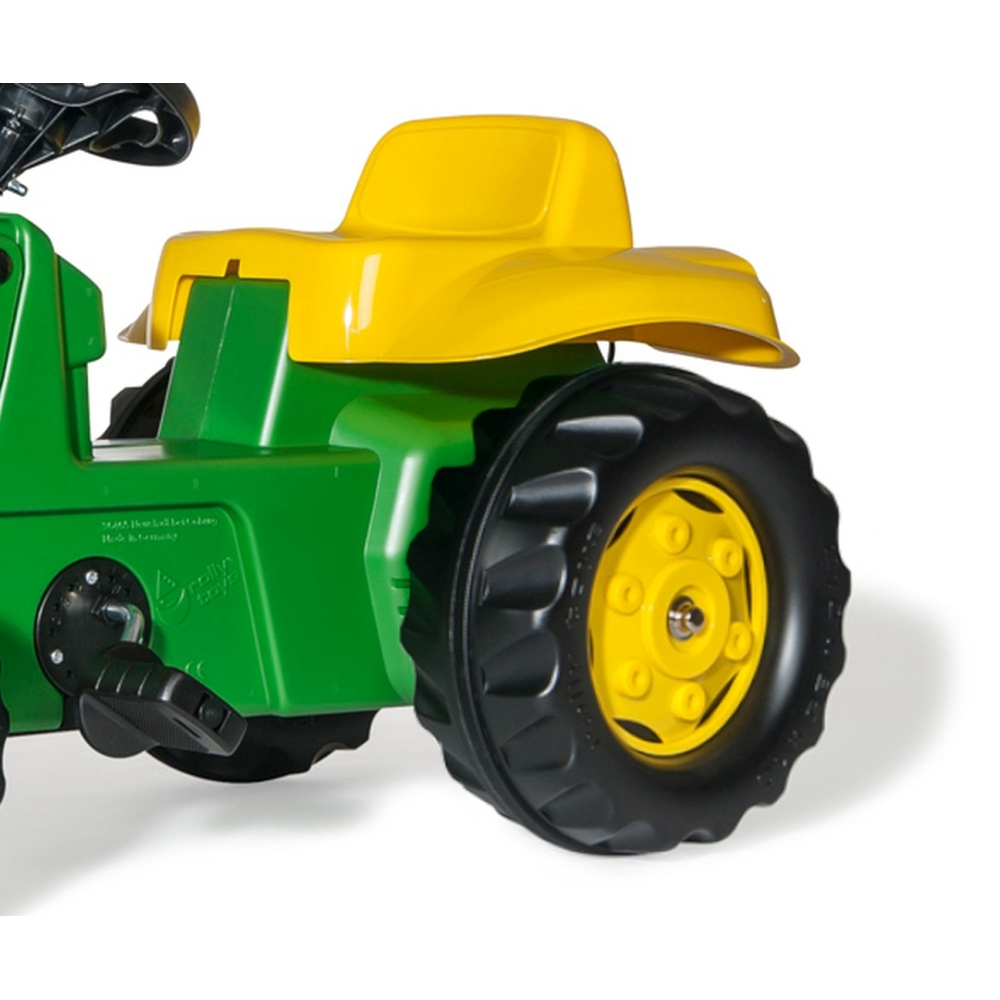 Rolly Toys 012190 Rolly Kid John Deere traktorius su priekaba Rolly Toys-Judėjimui, Minami traktoriai ir jų priedai-e-vaikas