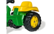Rolly Toys 012190 Rolly Kid John Deere traktorius su priekaba Rolly Toys-Judėjimui, Minami traktoriai ir jų priedai-e-vaikas