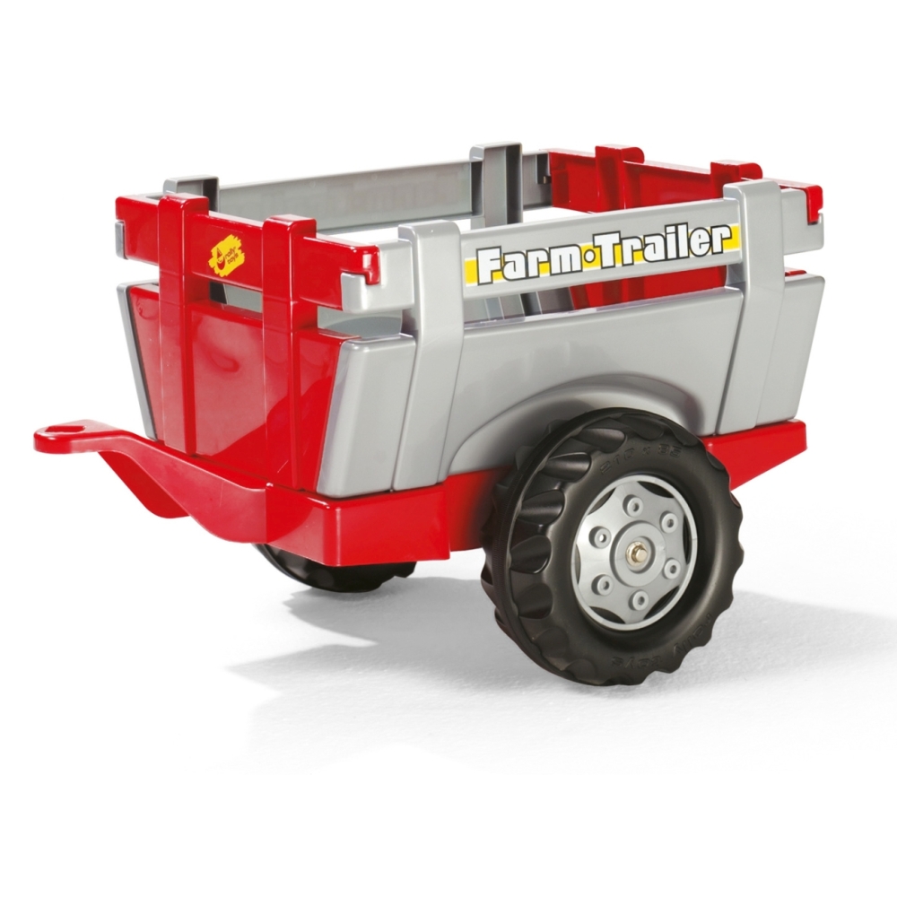 Rolly Toys 811397 Rolly Junior RT traktorius su priekaba ir kaušu Red Rolly žaislai