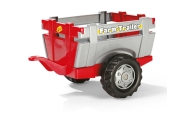 Rolly Toys 811397 Rolly Junior RT traktorius su priekaba ir kaušu Red Rolly žaislai