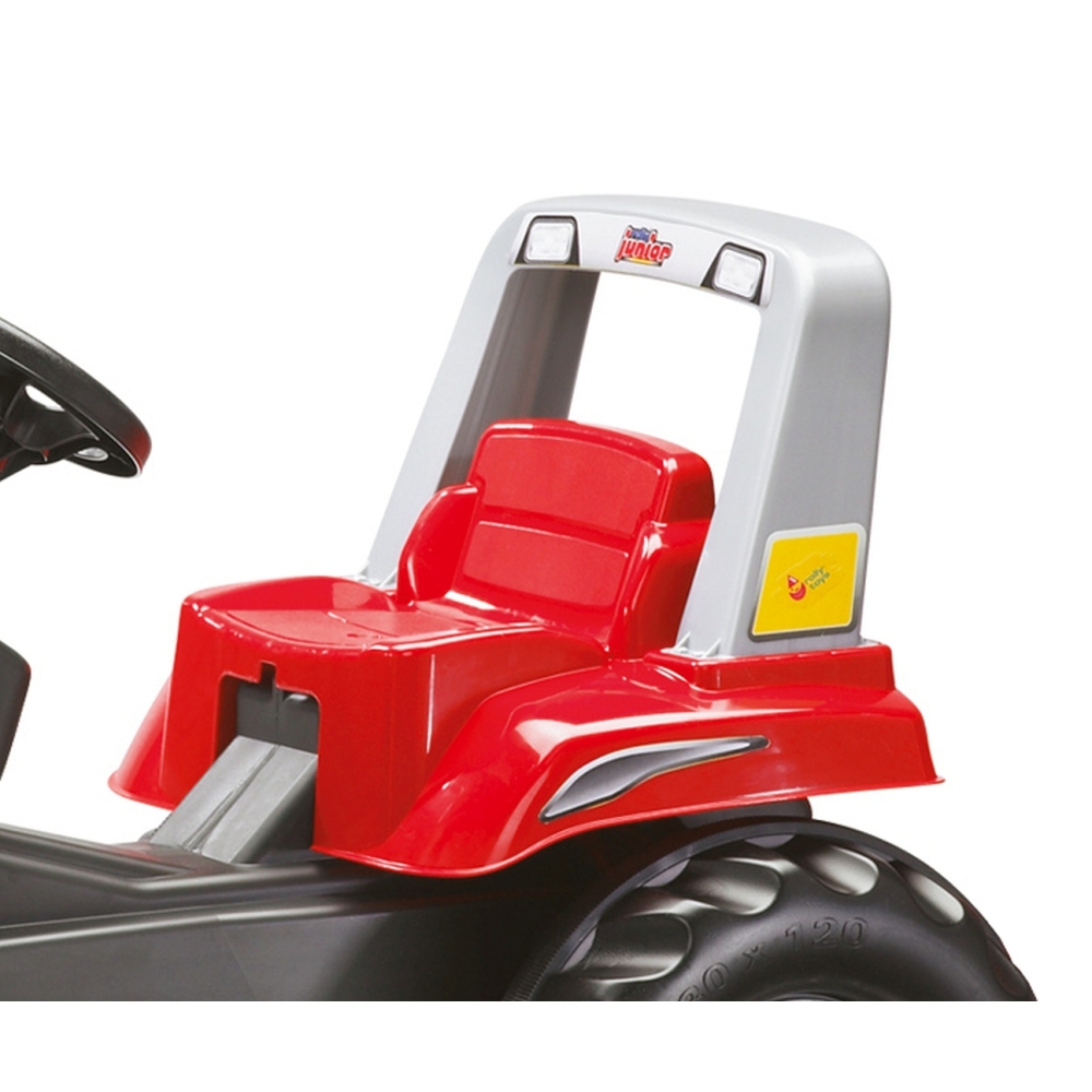 Rolly Toys 811397 Traktor Rolly Junior RT z przyczepą i łyżka Czerwony
