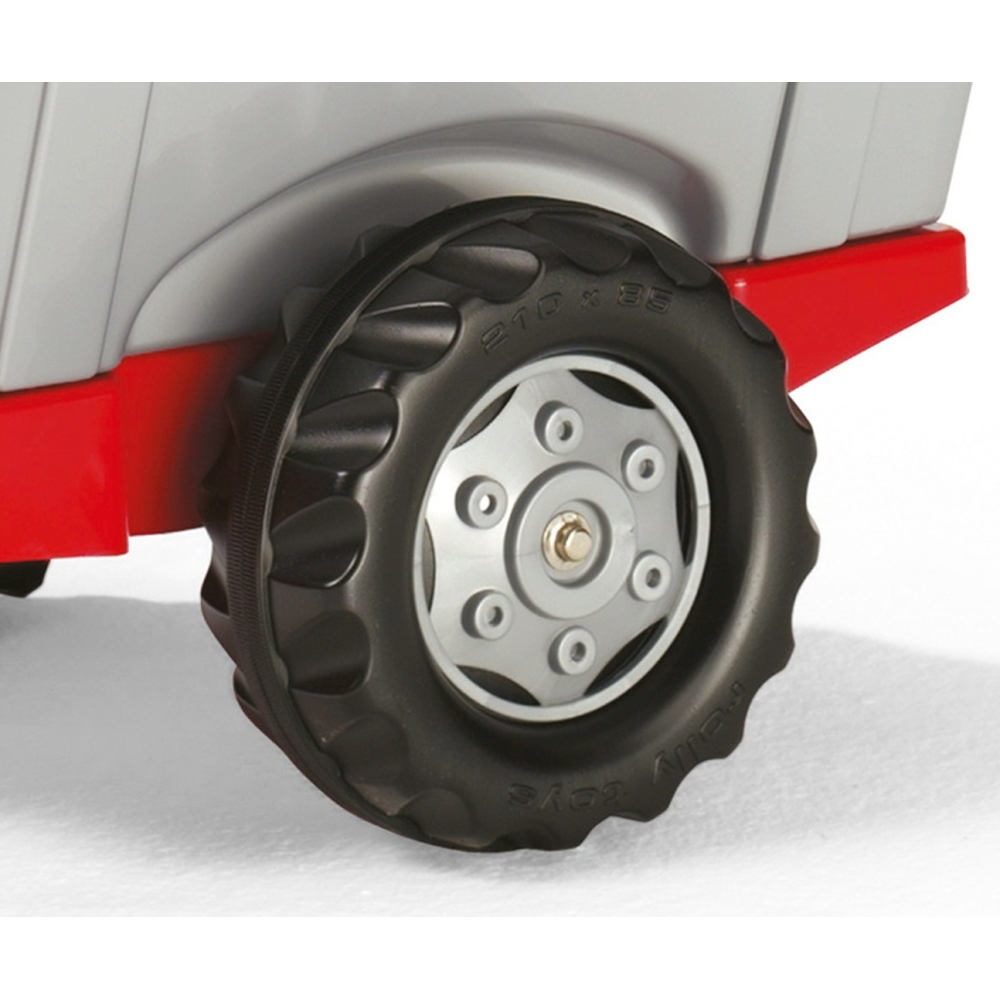 Rolly Toys 811397 Traktor Rolly Junior RT z przyczepą i łyżka Czerwony
