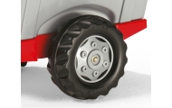 Rolly Toys 811397 Rolly Junior RT traktorius su priekaba ir kaušu Red Rolly žaislai