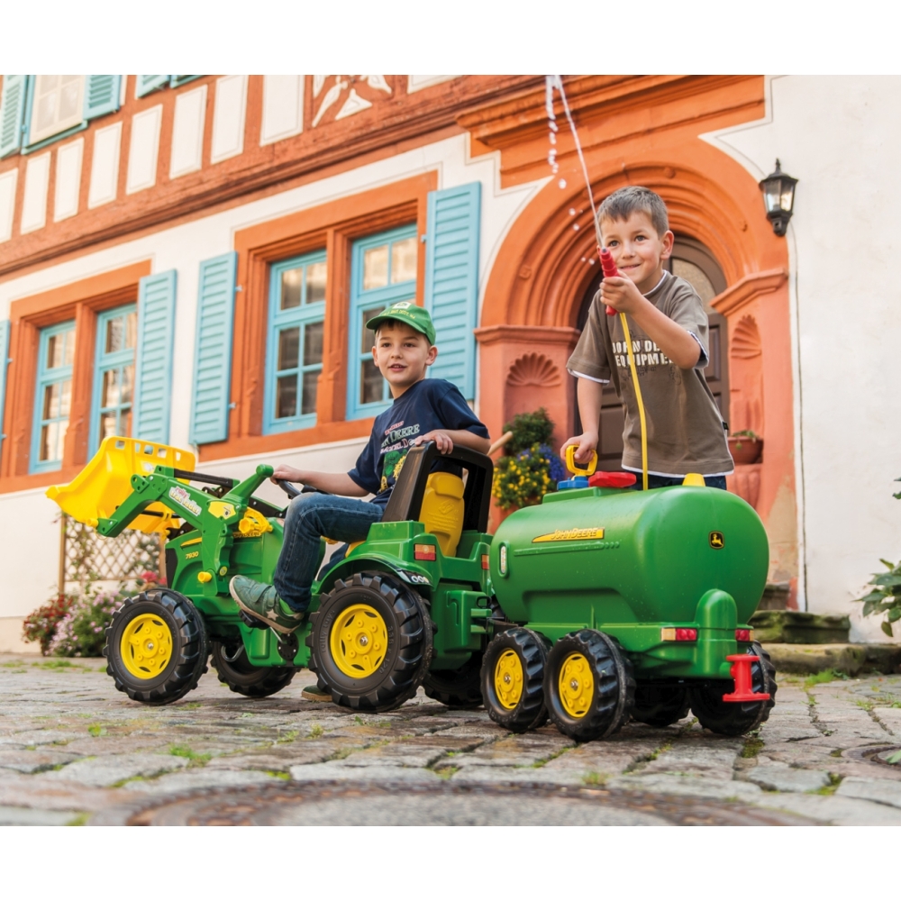 Rolly Toys 710027 Rolly Farmtrac John Deere 7930 traktorius su kaušu-Judėjimui, Minami traktoriai ir jų priedai-e-vaikas