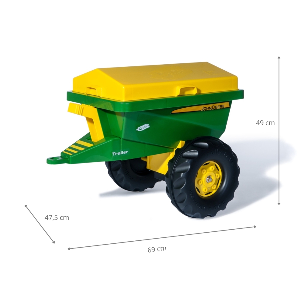 Rolly Toys Przyczepa / Siewnik Piaskarka 2 w 1 John Deere