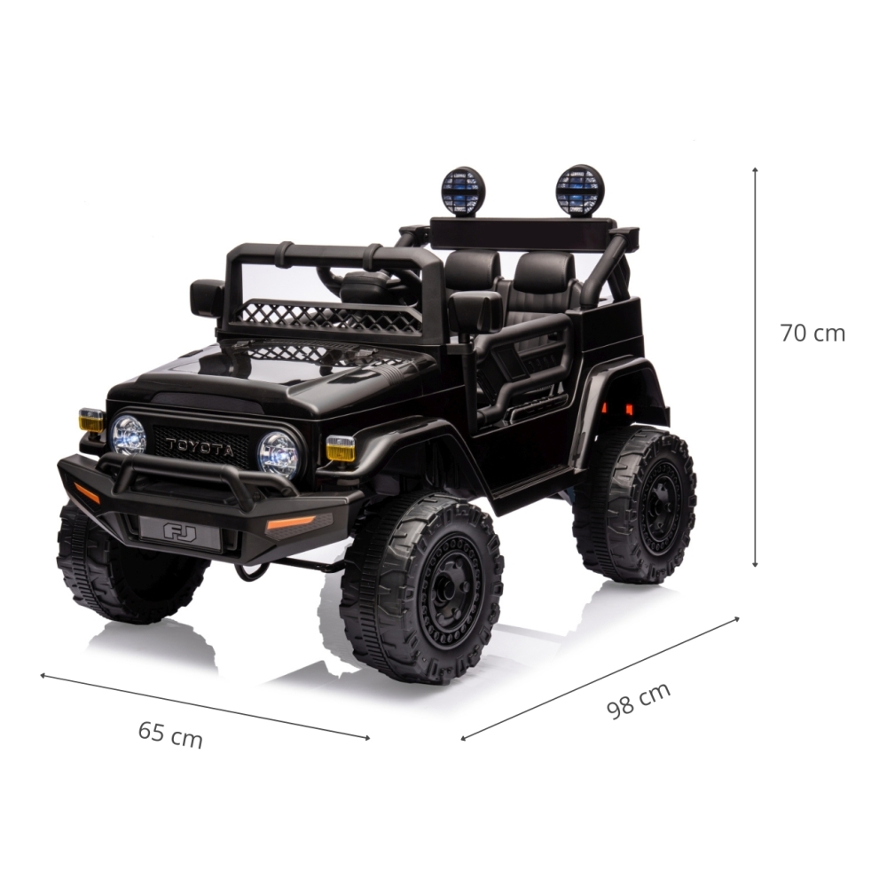 Elektromobilis Toyota FJ Cruiser, Black-Elektromobiliai vaikams, Visureigiai-e-vaikas