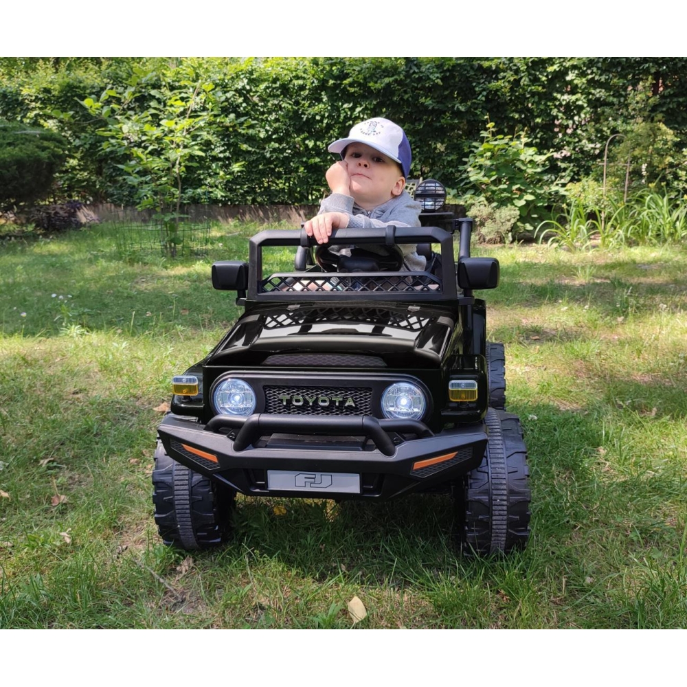 Elektromobilis Toyota FJ Cruiser, Black-Elektromobiliai vaikams, Visureigiai-e-vaikas