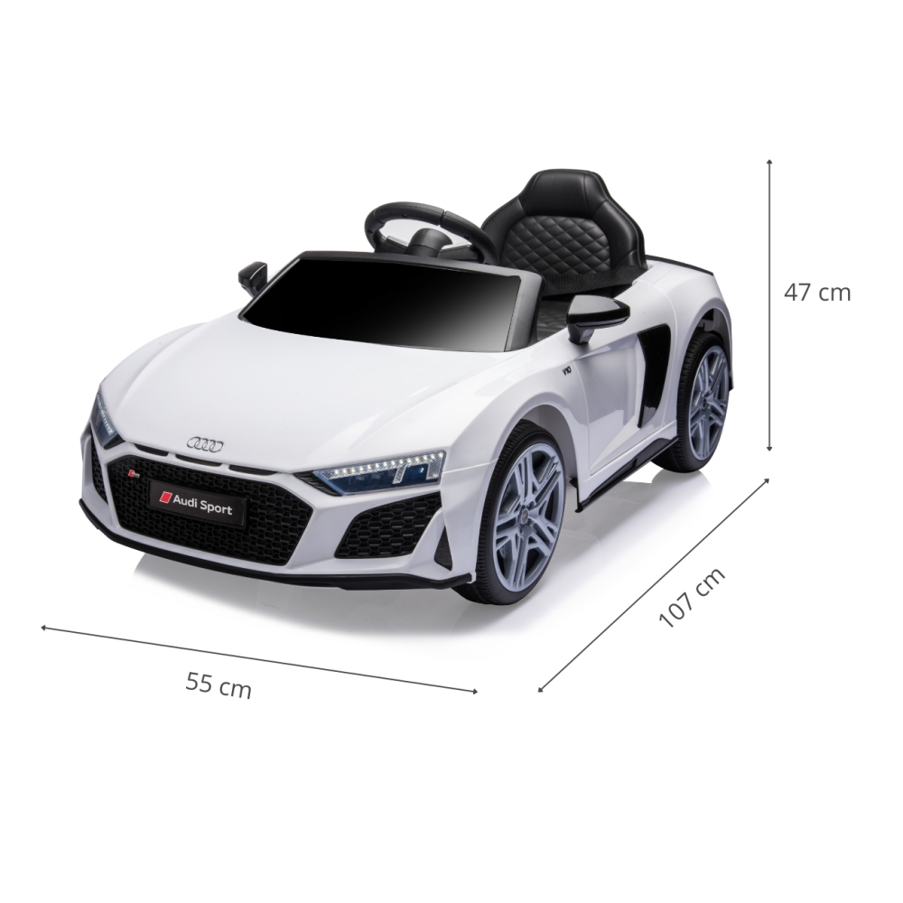 Pojazd na akumulator Audi R8 Spyder White