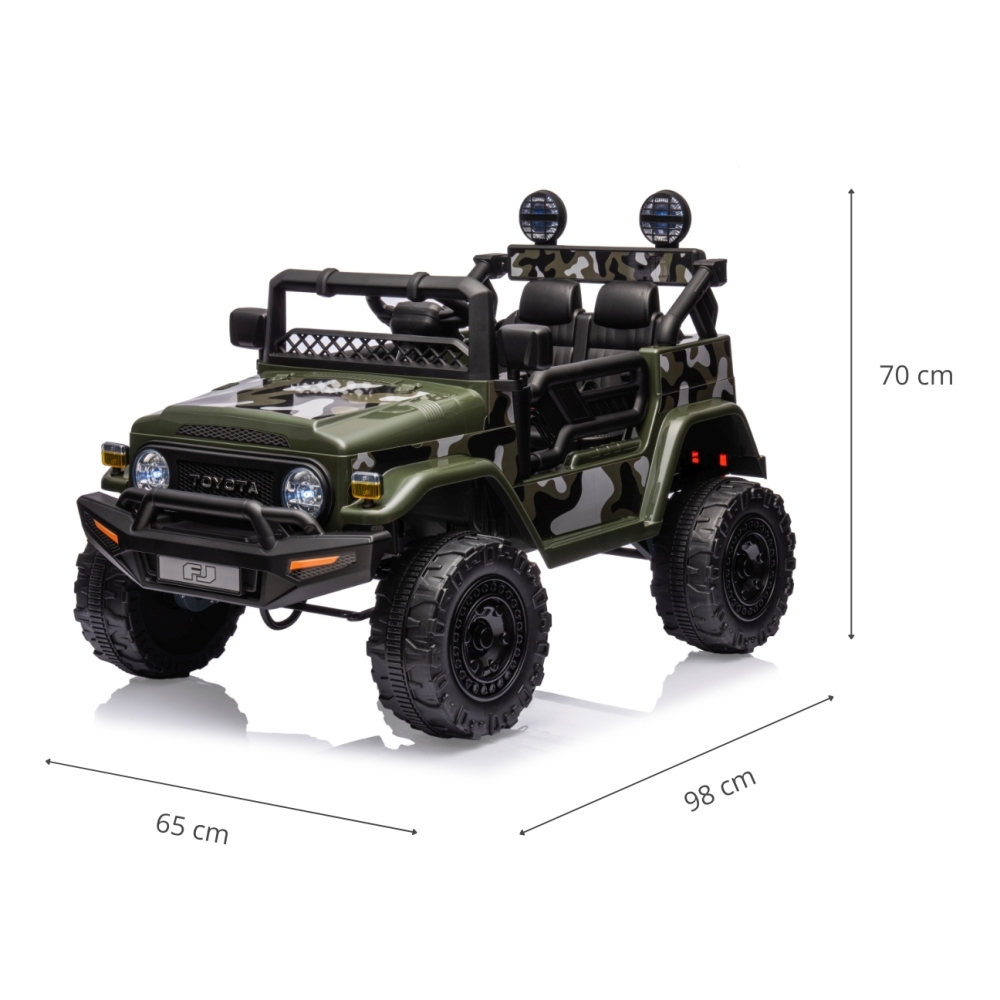 Elektromobilis Toyota FJ Cruiser, Army-Elektromobiliai vaikams, Visureigiai-e-vaikas