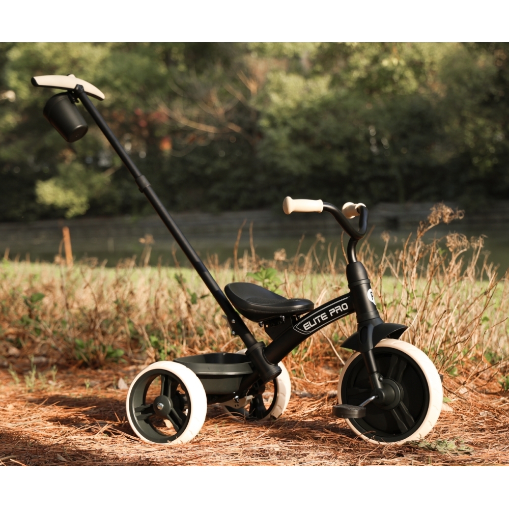 Triratis Qplay Elite Pro, Black-Judėjimui, Triratukai vaikams-e-vaikas