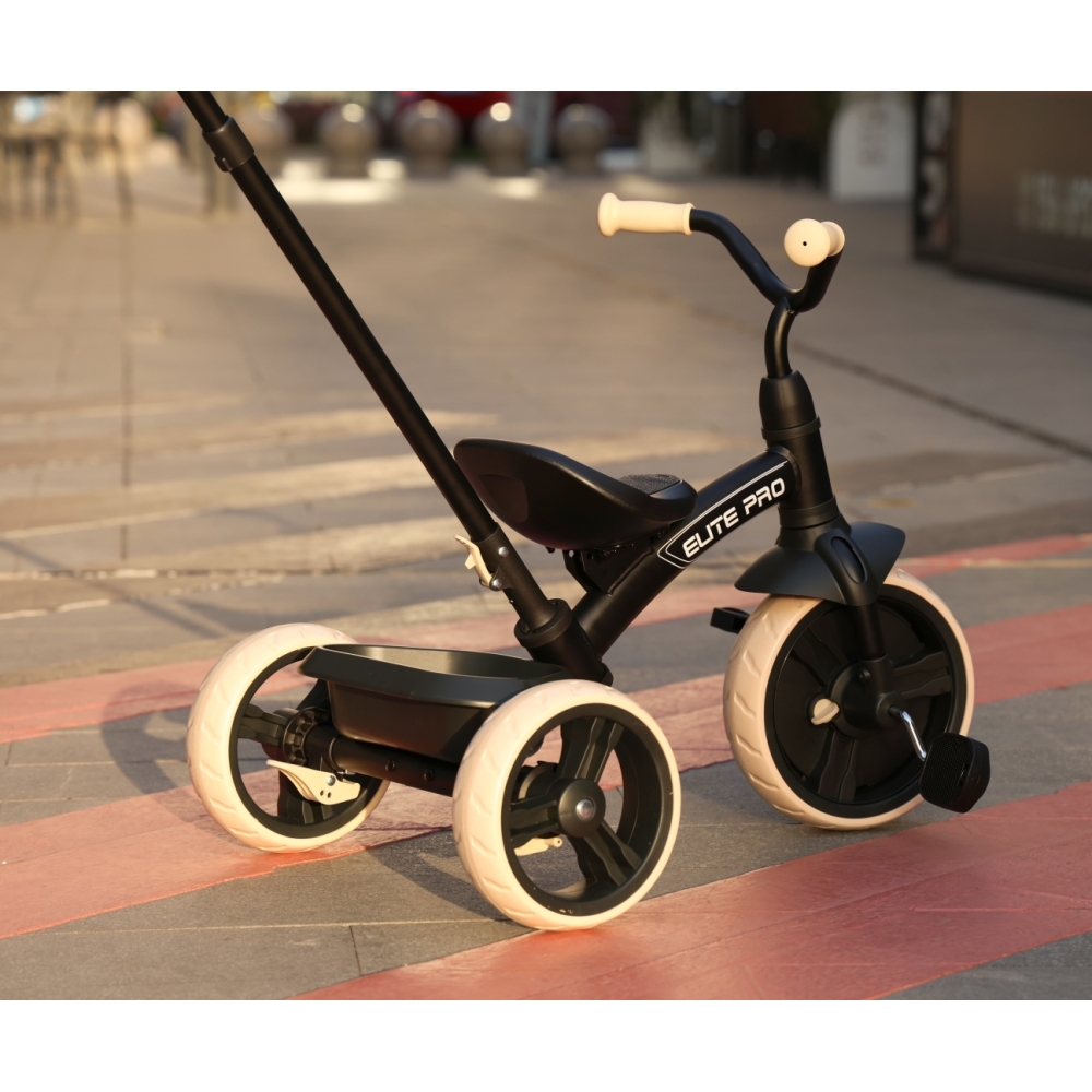 Triratis Qplay Elite Pro, Black-Judėjimui, Triratukai vaikams-e-vaikas