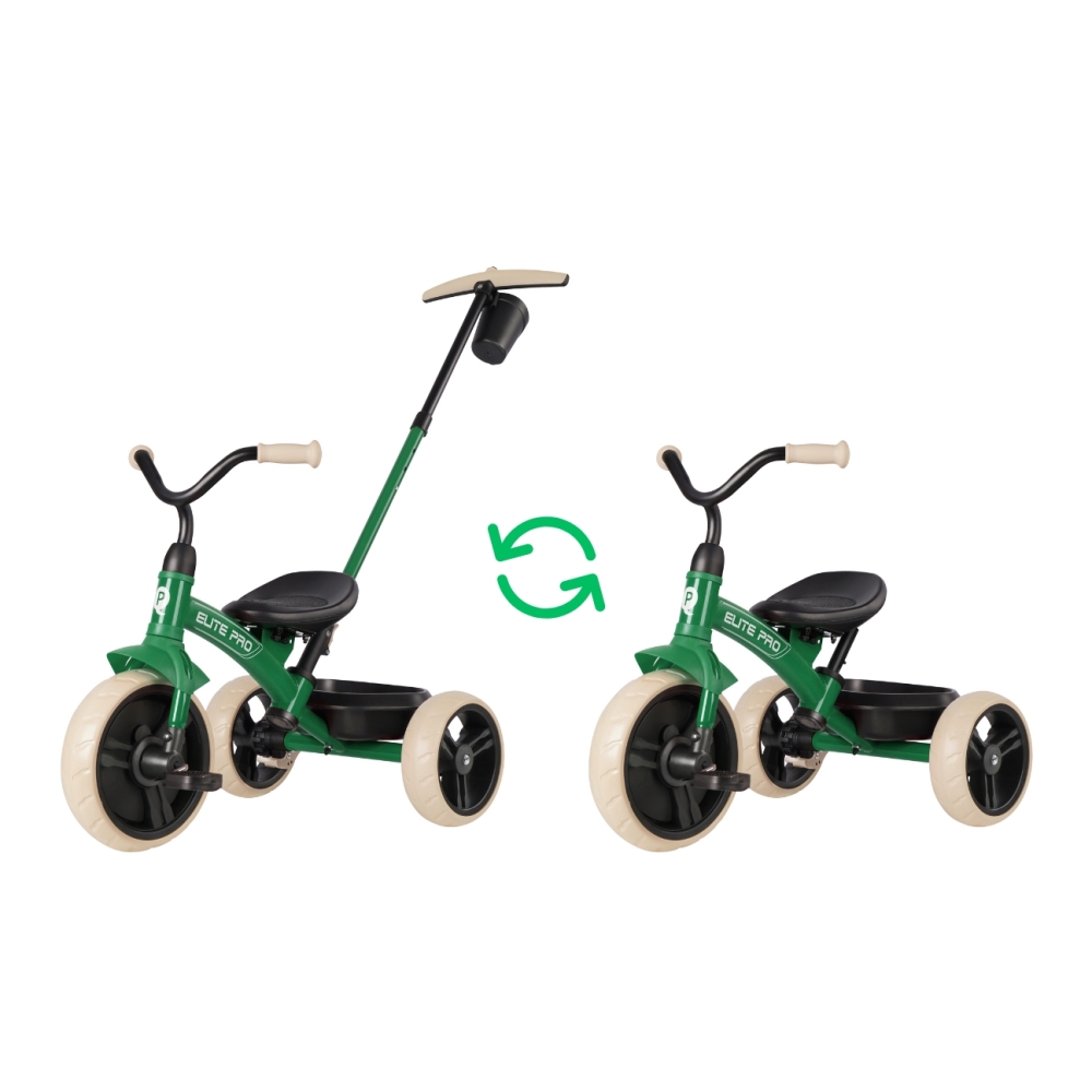 Triratis Qplay Elite Pro, Green-Judėjimui, Triratukai vaikams-e-vaikas