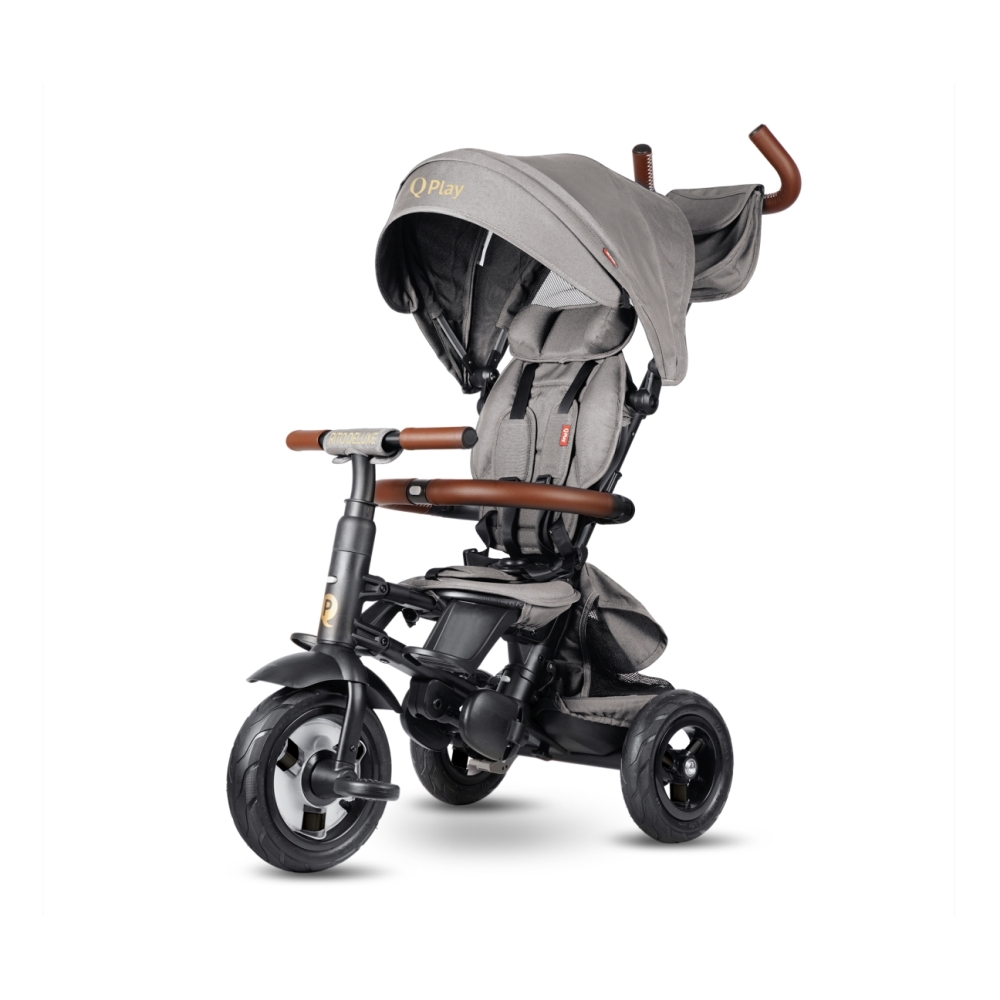 Triratis Qplay Rito Deluxe Rubber, žalias-Judėjimui, Triratukai vaikams-e-vaikas