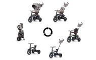 Qplay Rowerek Trójkołowy Rito Deluxe Rubber Grey