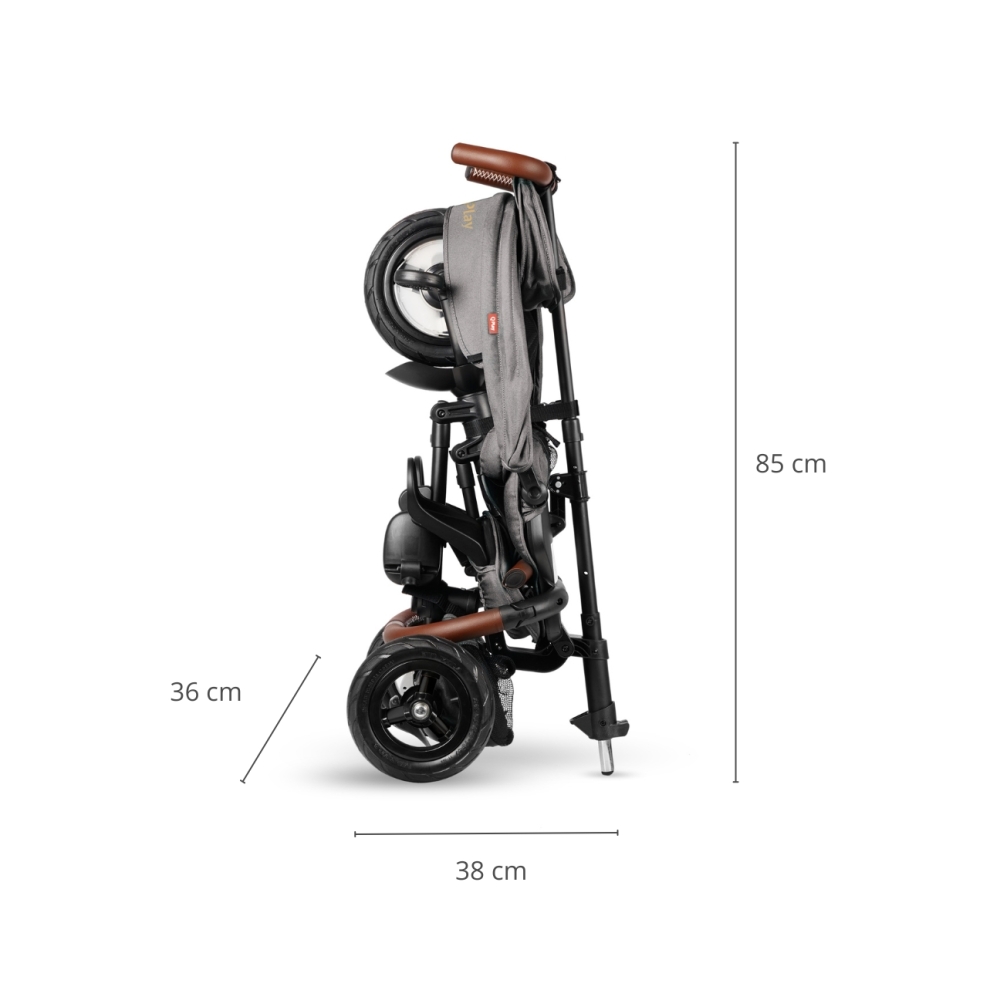 Triratis Qplay Rito Deluxe Rubber, žalias-Judėjimui, Triratukai vaikams-e-vaikas