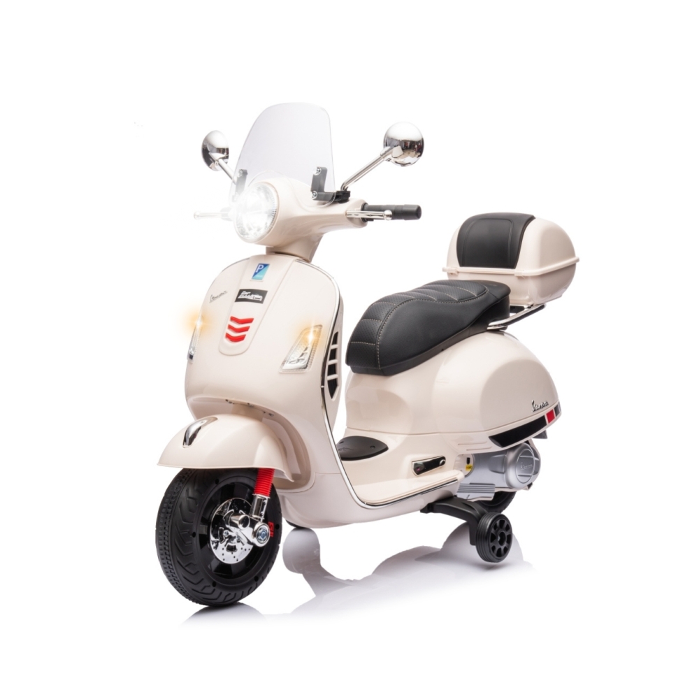 Elektrinis motoroleris Vespa GTS Super, White-Elektromobiliai vaikams, Motociklai-e-vaikas
