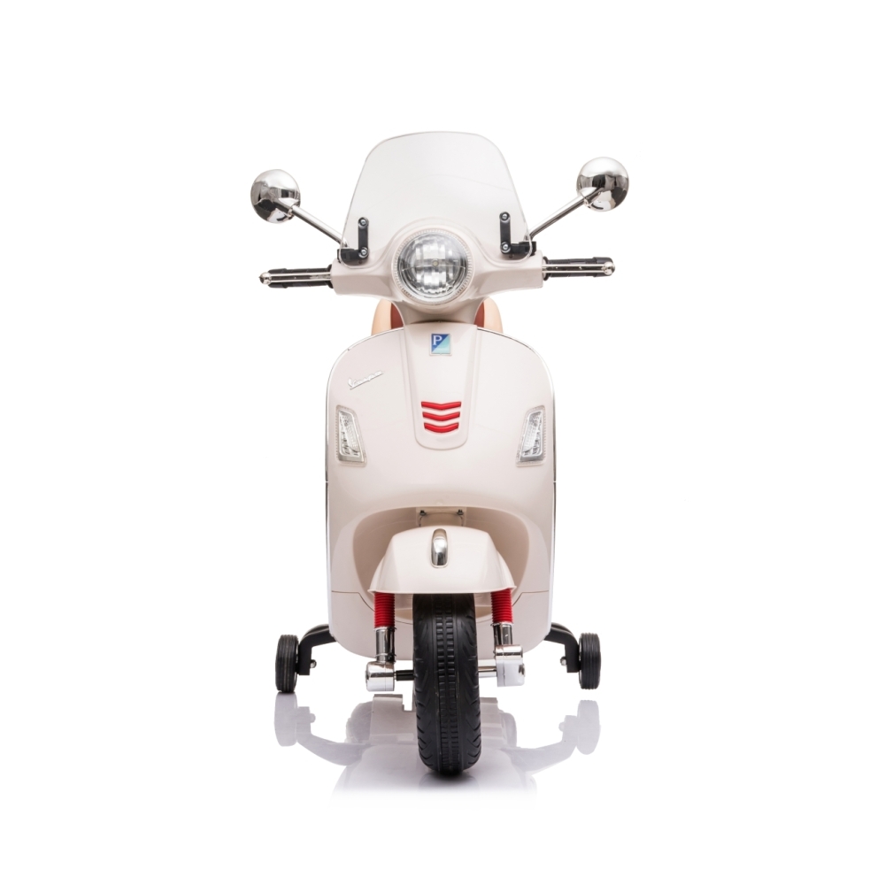 Elektrinis motoroleris Vespa GTS Super, White-Elektromobiliai vaikams, Motociklai-e-vaikas
