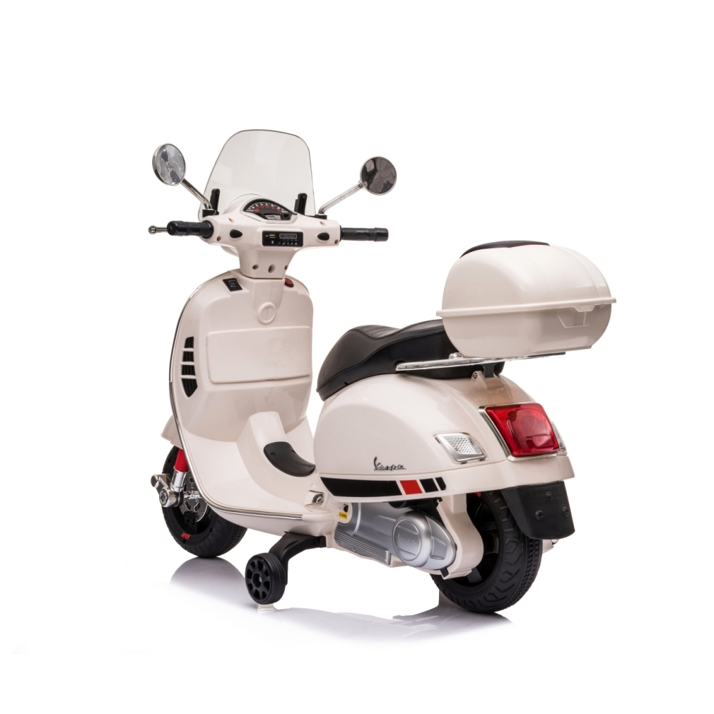 Elektrinis motoroleris Vespa GTS Super, White-Elektromobiliai vaikams, Motociklai-e-vaikas