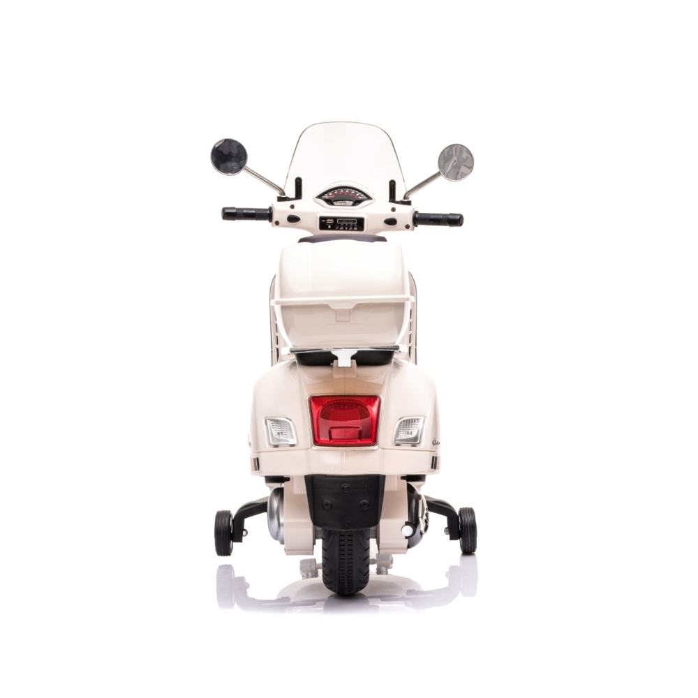 Elektrinis motoroleris Vespa GTS Super, White-Elektromobiliai vaikams, Motociklai-e-vaikas