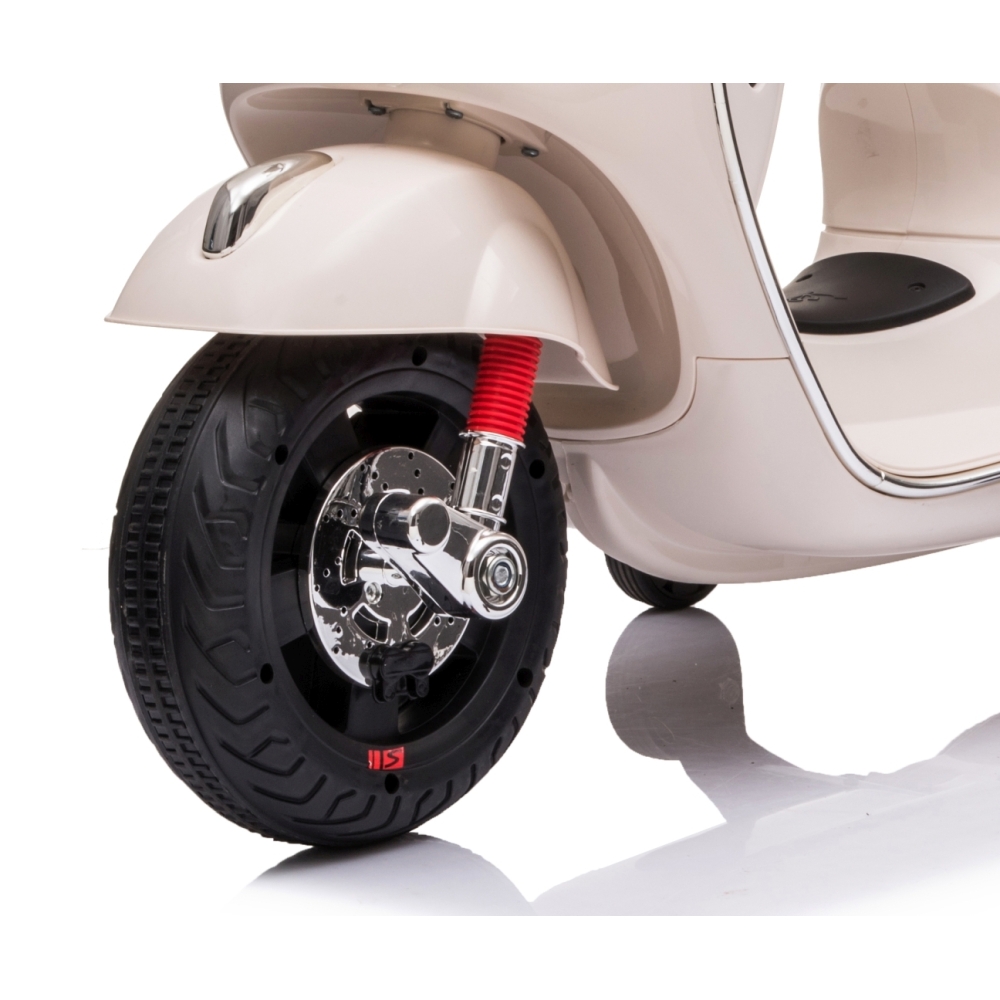 Elektrinis motoroleris Vespa GTS Super, White-Elektromobiliai vaikams, Motociklai-e-vaikas
