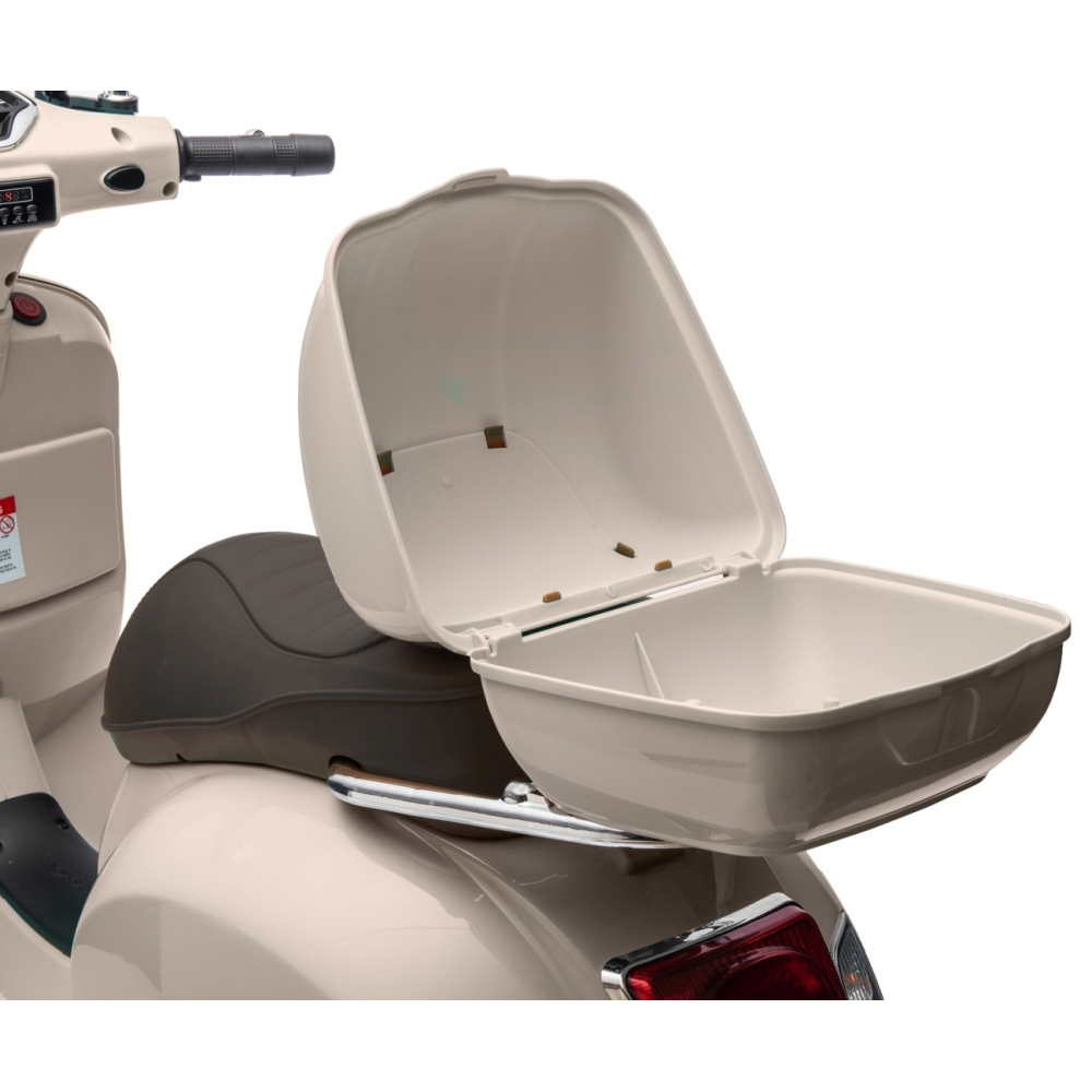 Elektrinis motoroleris Vespa GTS Super, White-Elektromobiliai vaikams, Motociklai-e-vaikas